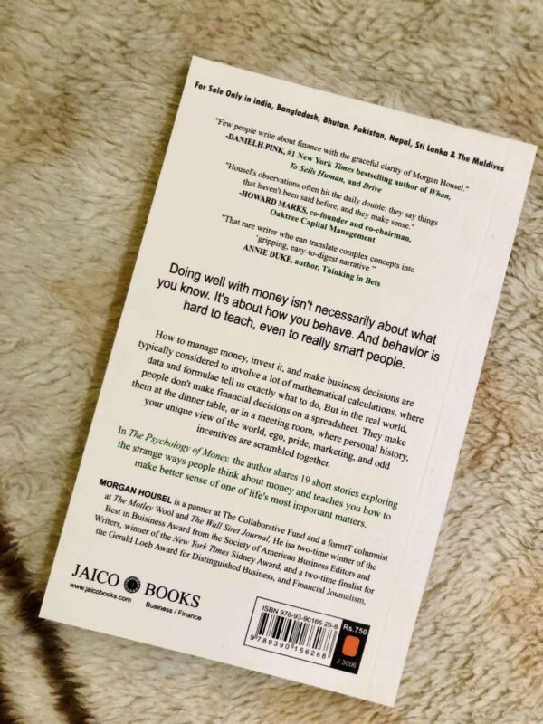 The Psychology of Money by Morgan Housel on personal finance and wealth management