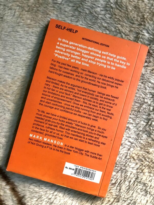 The Subtle Art of Not Giving a F*ck by Mark Manson on living authentically and letting go