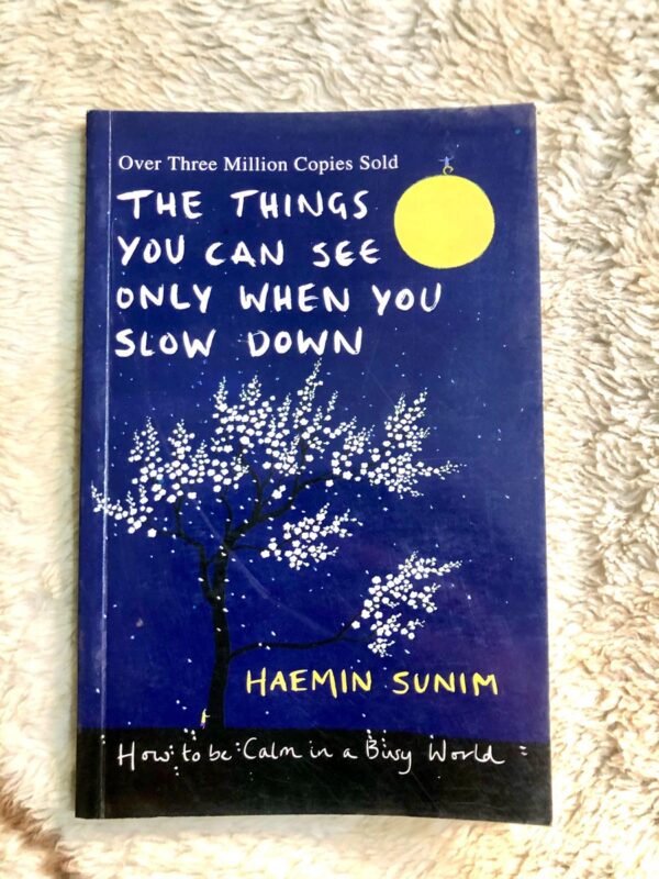 The Things You Can See Only When You Slow Down by Haemin Sunim about mindfulness and inner peace